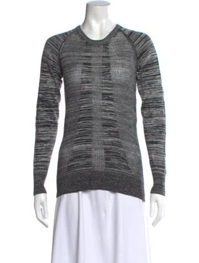 Pre-owned Faith Connexion Silk Striped Sweater In Black