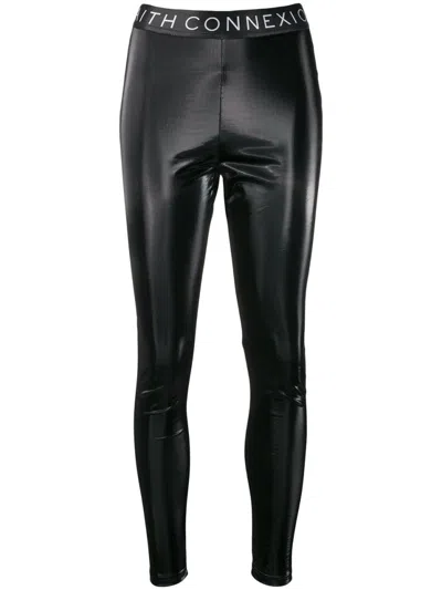 Faith Connexion Slim-fit Ankle-length Pants In Black