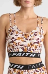 Faith Connexion Strappy Sports Bra In Pink
