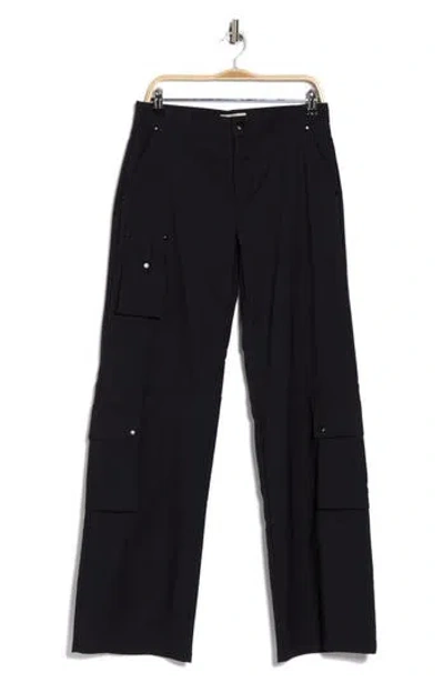 Faith Connexion Stretch Cargo Pants In Black
