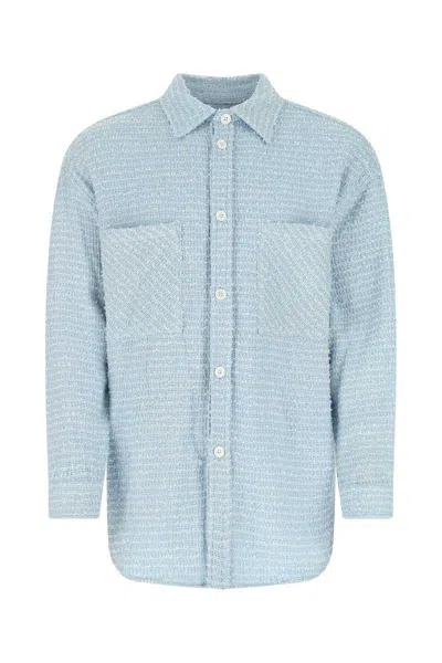 Faith Connexion Tweed Shirt In Clear Blue