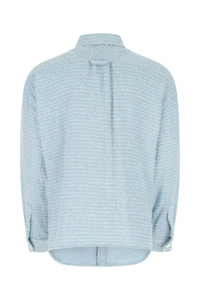 Faith Connexion Tweed Shirt In Clear Blue