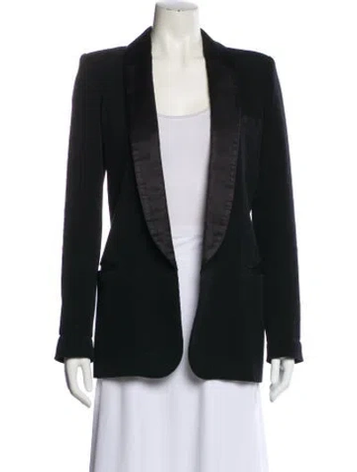 Pre-owned Faith Connexion Virgin Wool Blazer In Black