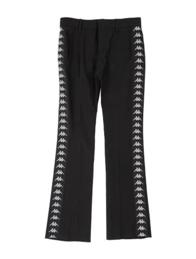 Pre-owned Faith Connexion Virgin Wool Straight Leg Pants In Blue