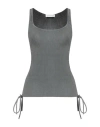 Faith Connexion Woman Tank Top Grey Size 8 Cotton, Elastane