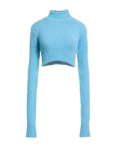 Faith Connexion Woman Turtleneck Light Blue Size Xxs Polyamide
