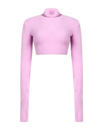 Faith Connexion Woman Turtleneck Pink Size Xxs Polyamide In Purple