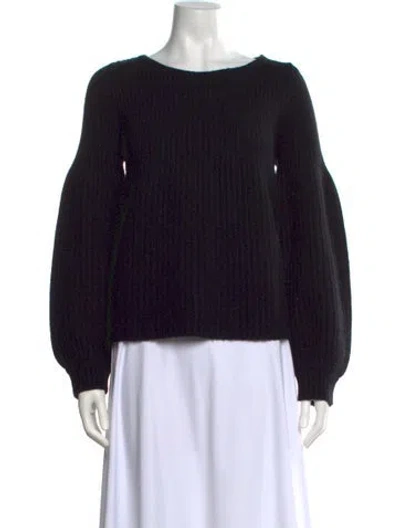 Pre-owned Faith Connexion Wool Crew Neck Sweater In Black