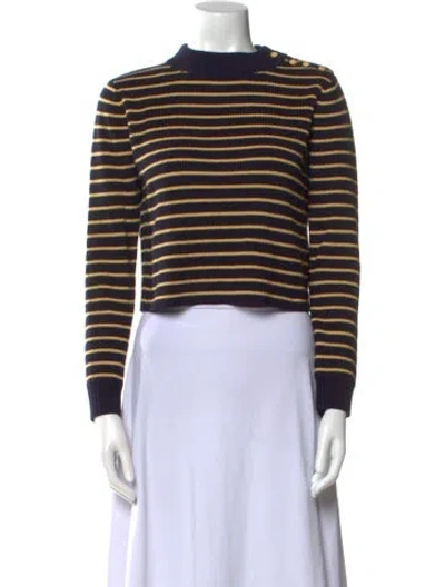 Pre-owned Faith Connexion Wool Striped Sweater In Blue