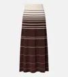 Faithfull Casia Striped Cotton-blend Maxi Skirt