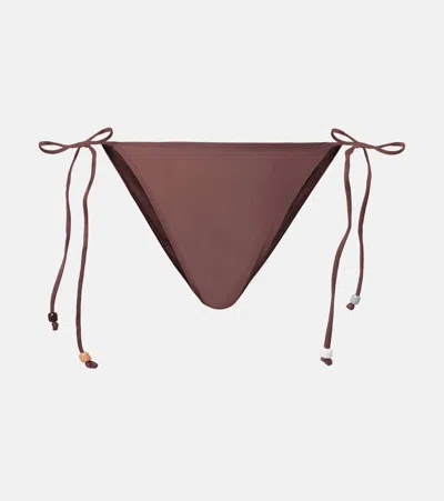 Faithfull Ada Beaded Bikini Bottoms In Multicoloured
