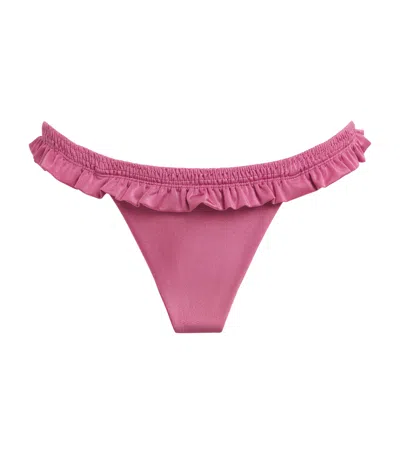Faithfull Alma Bikini Bottoms In Pink