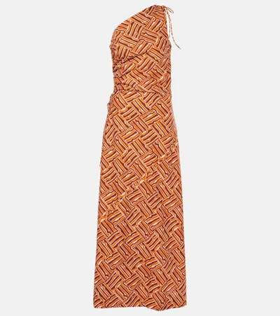 Faithfull Alskar Striped Cotton Poplin Maxi Dress In Orme