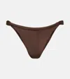 Faithfull Andez Ruched Bikini Bottoms In Brown
