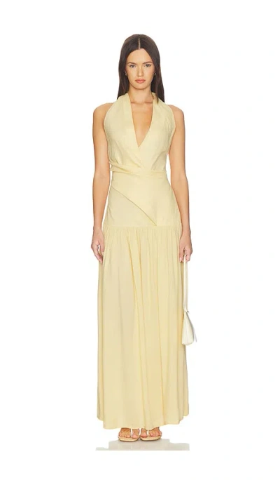 Faithfull Blanca Maxi Dress In Neutral