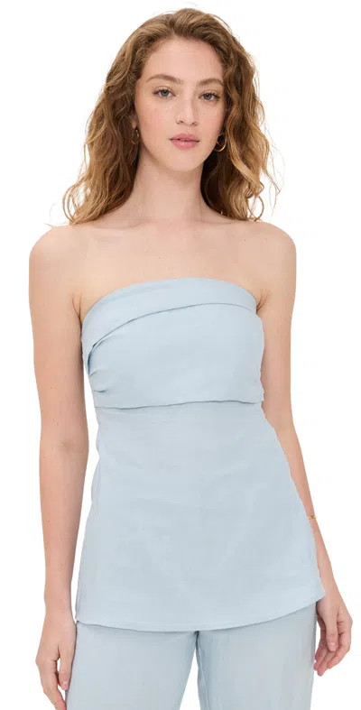 Faithfull Boe Tunic Top Sky Blue
