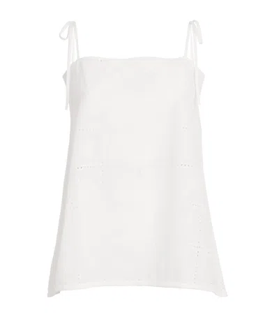 Faithfull Broderie Anglaise Mora Top In White