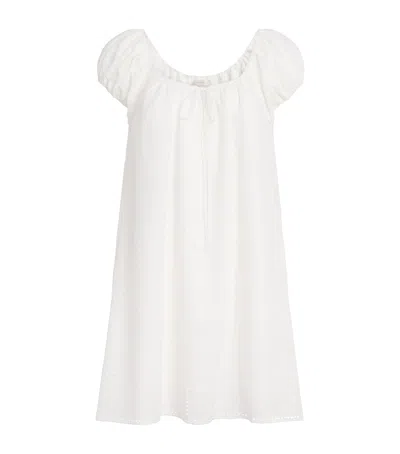 Faithfull Broderie Anglaise Serafina Mini Dress In White