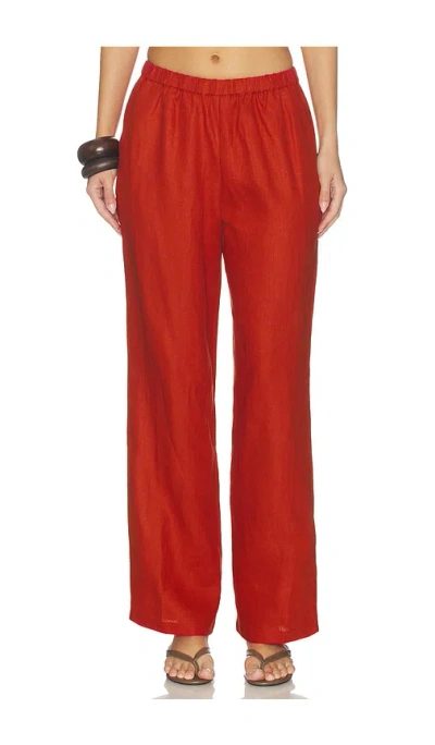 Faithfull Capriolla Pant In Red