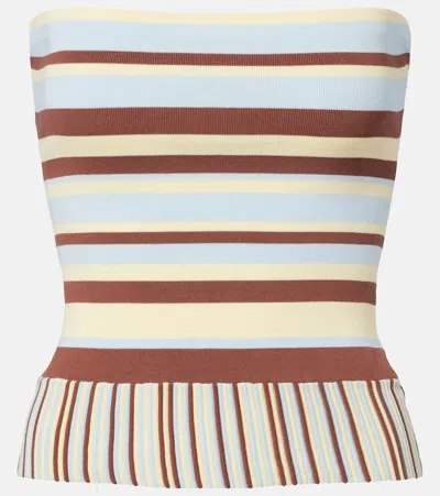Faithfull Citara Striped Cotton-blend Tube Top In Multi