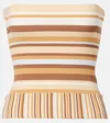 Faithfull Citara Striped Knitted Cotton-blend Tube Top In Multicoloured