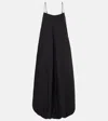 Faithfull Cotton Maxi Dress In Schwarz