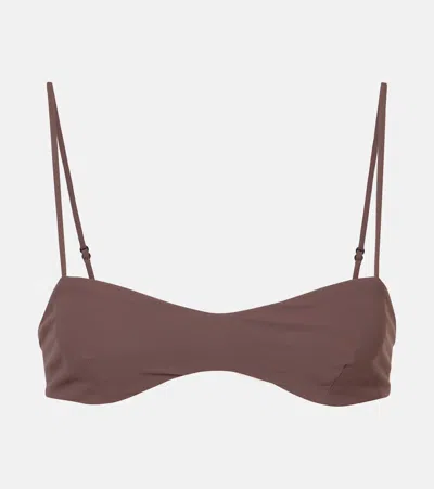 Faithfull Evora Bikini Top In Brown