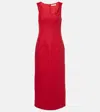 Faithfull Felice Linen Maxi Dress In Red