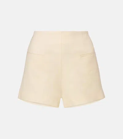 Faithfull Florine Mid-rise Shorts In Neutral