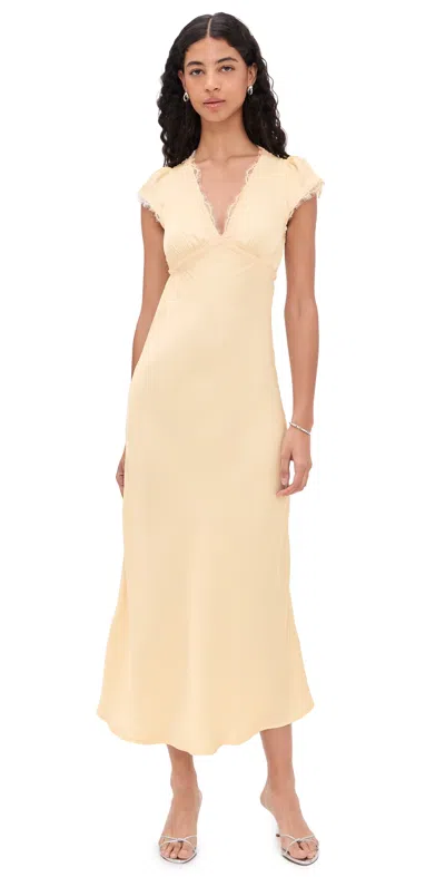Faithfull Gala Maxi Dress Lucia Lace In Neutral