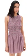 Faithfull Heidi Mini Dress Gingham Deep Red