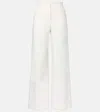 Faithfull High-rise Linen Wide-leg Pants In White