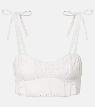 Faithfull Isla Cropped Top In White