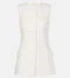 Faithfull Jane Linen Vest In White