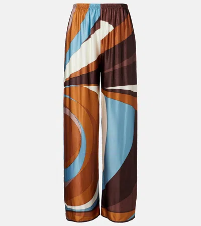 Faithfull Jensen Wide-leg Pants In Brown