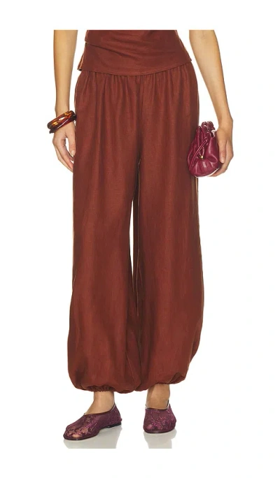 Faithfull Kortez Balloon Pant In Brown