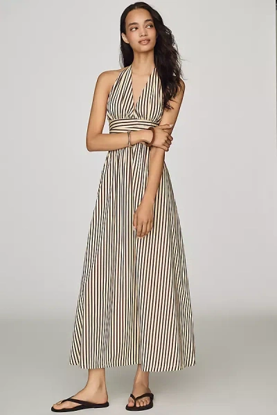 Faithfull Lido Cotton Maxi Dress In Gray