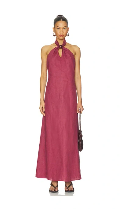Faithfull Lourdes Maxi Dress In Pink