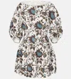 Faithfull Lowen Linen Minidress In Multicoloured