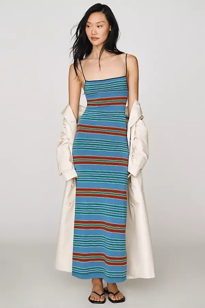 Faithfull Lucy Midi Dress In Blue