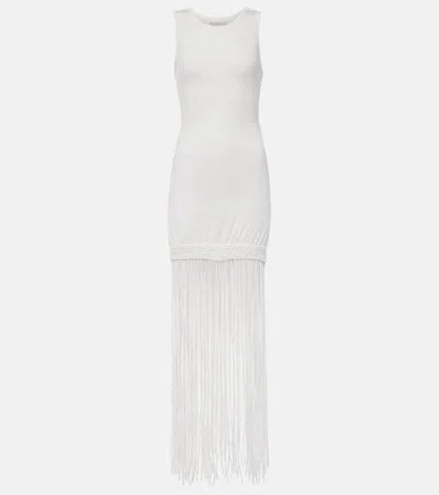 Faithfull Maceio Fringed Cotton Minidress In White