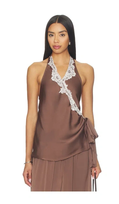 Faithfull Marea Top In Brown