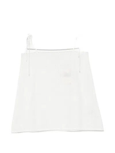 Faithfull Mora Broderie-anglaise Tie-straps Top In White