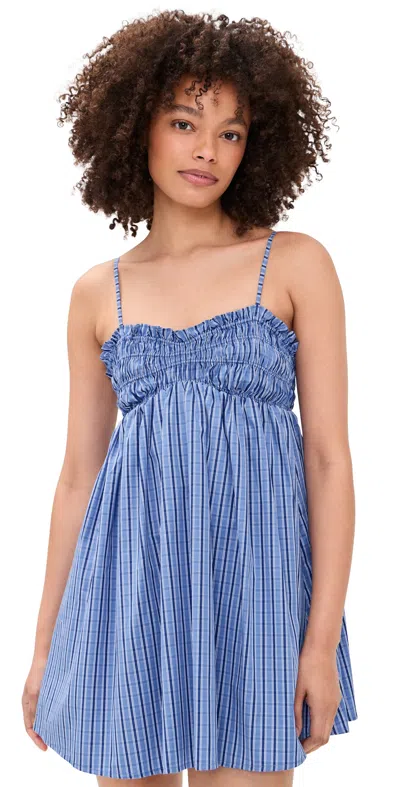 Faithfull Presa Mini Dress Sotto In Blue
