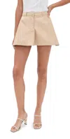 Faithfull Sable Mini Skirt Fawn In Brown
