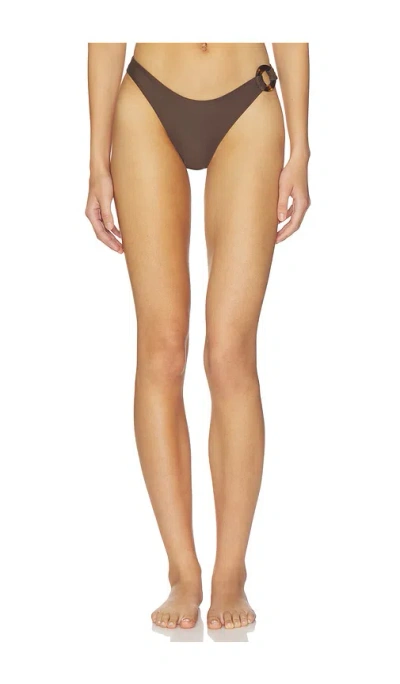 Faithfull Sierra Bikini Bottom In Brown