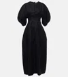 Faithfull Soleil Linen Maxi Dress In Black