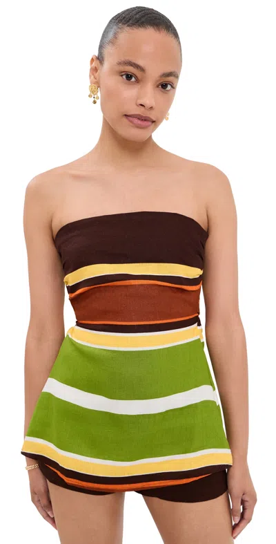 Faithfull Solmar Top Valencia Stripe In Multi