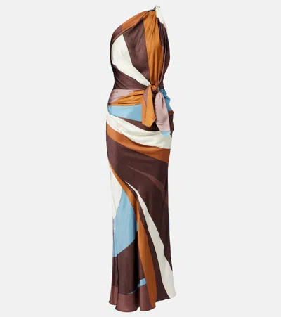 Faithfull Sotto Maxi Dress In Brown