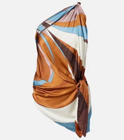 Faithfull Sotto Printed Top In Brown